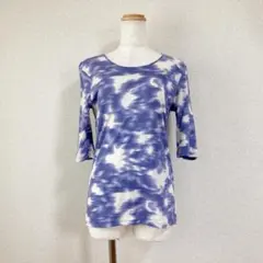 セイ TSE Tシャツ　タイダイ柄 メンズXS レディースM L 白 紫 綿のサムネイル