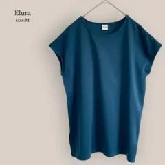 エルーラElura✨美品✨フレンチスリーブカットソー　Tシャツ　半袖　コットンのサムネイル