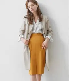 N.Natural beauty basic★マスタード★タイトスカート ★M