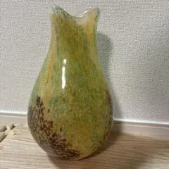 花瓶 フラワーベース 一輪挿し まだら模様 ガラス