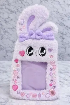 エスターバニー　紫　トレカケース　キラキラ　デコ　パープル　カードケース