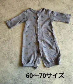 恐竜柄ロンパース 50-70cm