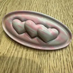ハートのマーブルデザインバレッタのサムネイル