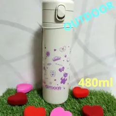 新品♡480ml OUTDOOR ワンプッシュステンレスボトル プリンセスのサムネイル