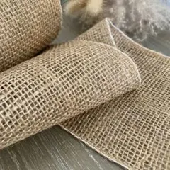 【スワッグ作りやラッピングに♪】麻 ／生地／３メートル ／リネン ／ジュード