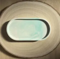 Mint Marble Oval Tray