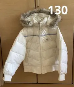 Champion ファー付きホワイトダウンジャケット　130センチ