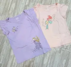 UNIQLO Disneyプリンセス Tシャツ 2枚セット 110