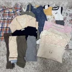 女の子 子供服 ナチュラル まとめ売り 80～95 17点