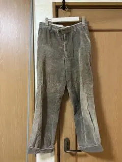 カーキ　 コーデュロイ ストレートレッグパンツ★今月中に処分します★