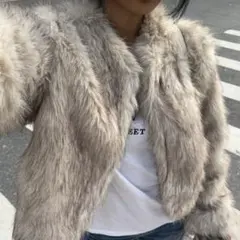 shein ファーコート