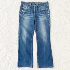 リーバイス505デニムパンツ W33 L33綿100％ ストレートジーンズ　ヒゲ