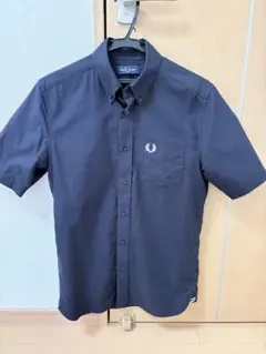 FRED PERRY 半袖シャツ ネイビー S 美品　Oxford Shirtのサムネイル