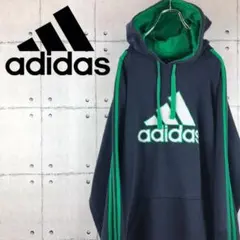【ゆるだぼ】adidas アディダス スウェットパーカー ビッグシルエット