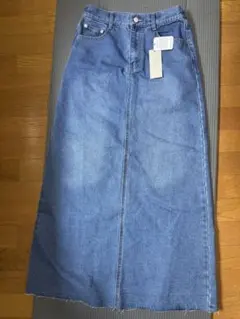 サイドゴム　デニムロングスカート 新品・未使用品