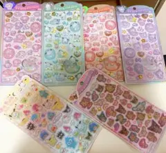 うるちゅるシール 6シートセット カラフルキャラクター　サンリオ