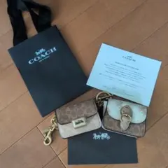 COACH ミニバックチャーム【2個セット】
