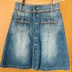 LEE デニムスカート ボタンフロント