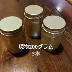 日本みつばちの蜂蜜 200グラム入り 3本です