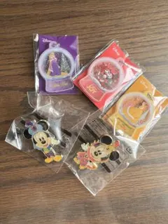 ディズニーキャラクター ピンバッジ キーホルダー
