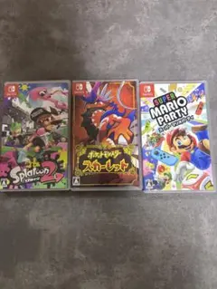 ポケモン スカーレット＆マリオパーティ＆スプラトゥーン2 豪華3セット