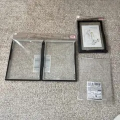 プラスチック/ガラス製フォトフレーム3個セット