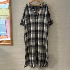 DAKS LONDON チェックワンピース　半袖　コットン100% サイズ40 DAKS LONDON チェックワンピース 半袖 コットン100% サイズ40 - メルカリ