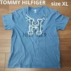 古着 TOMMYHILFIGER 半袖Tシャツ ネイビー イーグルプリント