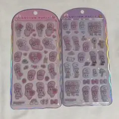 ESTHER BUNNY COTTON PUFFY シール 2枚セット