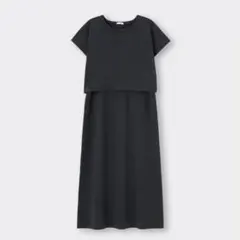 マルチウェイワンピース(半袖)Q ブラック M 2way