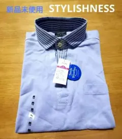 週末特価！新品未使用　 STYLISHNESS 　ポロシャツ M 淡紫　С⑬