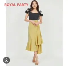 ROYAL PARTY アシメティアードロングスカート　イエローのサムネイル