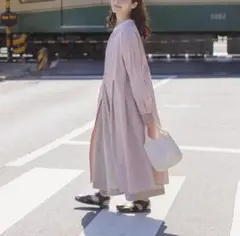 サマンサモスモス　【ゆべしコラボ】無地＆ドット柄アソート切替2WAYワンピース