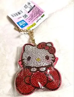 ハローキティ キラキラス装飾 キーホルダー　プライズ品　新品未使用