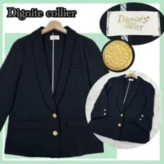 ✨美品✨Dignite collier 金ボタン テーラードジャケット 黒 36のサムネイル
