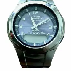 【ジャンク】CASIO 電波ソーラー 不動WVA-400J 純正バンド 部品取りのサムネイル
