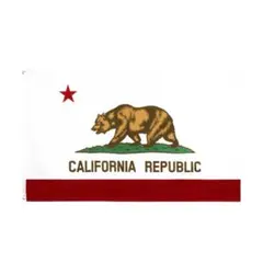 カリフォルニア州旗 フラッグ flag150cm x 90cm新品