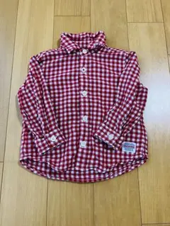 【MIKI HOUSE】チェック柄シャツブラウス 80サイズ