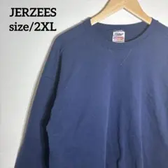 か*う様 【US古着】JERZEES 無地 クルーネックスウェット トレーナー