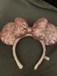 ミニースパンコールカチューシャ、ピンク