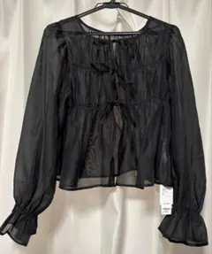 【新品】LAKOLE・FREE SIZE シャーリングブラウス