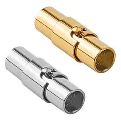 ステンレス製 【1個入り】マグネットクラスプ 留め金具 シルバー5mm