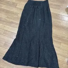 GRL dk1282 ラメスパンコールツイードマーメイドスカート　スカート