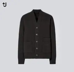 UNIQLO +J プレミアムラムVネックカーディガン L ブラックのサムネイル