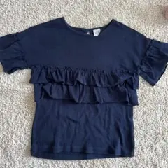 devirock フリルデザイン Tシャツ 120cm ネイビー