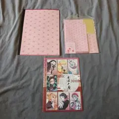 鬼滅の刃 禰豆子 B5ノート & レターセット & クリアビジュポスター セット