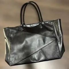 BEAMS HEART トートバッグ 黒 ブラック 通勤鞄 シンプル