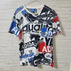 アディダス adidas 半袖Tシャツ 総柄 トレフォイル
