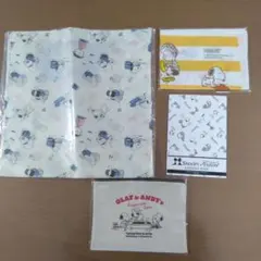 スヌーピー 　4点セット　【トートバッグ、コットンポーチ、手ぬぐい、ノート】