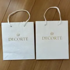 【送料込み】DECORTÉ ショップ袋 ホワイト　2枚
